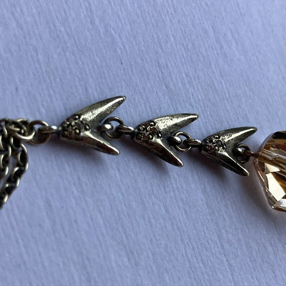 Gerard Yosca Glass Crystal Pendant Dangle Necklace - Picture 7 of 15